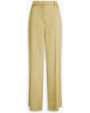Nanushka Satin Wide-leg Trousers - Yellow