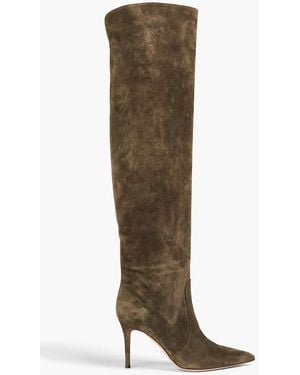 Gianvito Rossi Hansen Suede Over-the-knee Boots - Brown