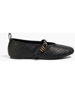Rag & Bone Mary-jane-ballerinas "spire" aus perforiertem leder - Schwarz