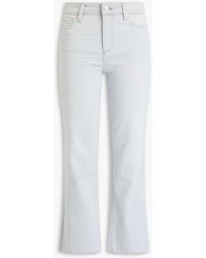PAIGE Colette High-Rise Kick-Flare Jeans - White