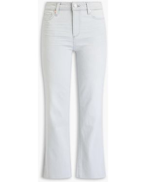 thumbnail image 2 of PAIGE Colette Maternity Crop Flare In Folk Distressed 2 of 14