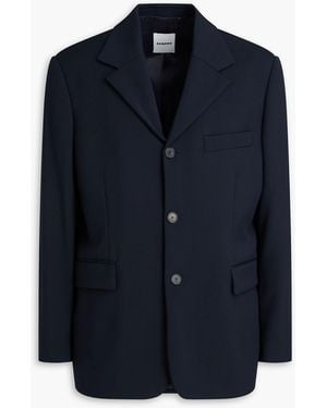Sandro Wool-Twill Blazer - Blue