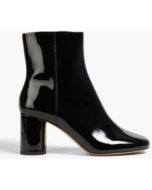 Claudie Pierlot Patent-leather Ankle Boots - Black