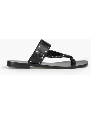 IRO Wiki Studded Leather Sandals - Black