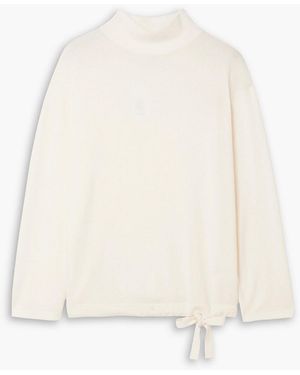 Akris Geraffter kaschmirpullover - Weiß
