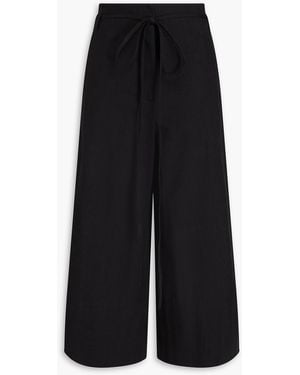 Acne Studios Hemp And Cotton-blend Canvas Culottes - Black