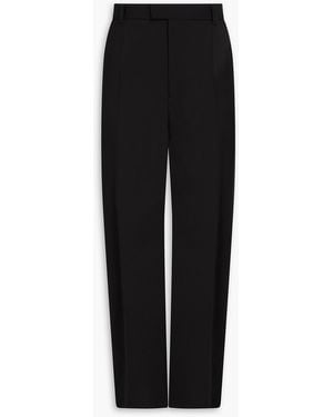 Sandro Charlie Wool-blend Twill Trousers - Black