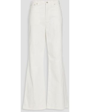 Officine Generale Romy High-Rise Flared Jeans - White
