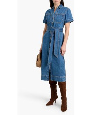 ruben denim dress Veronica Beard - Cornflower Ruben Midi Dress
