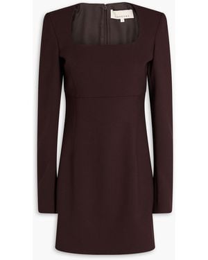 LIBEROWE Judy Wool-Crepe Mini Dress - Brown