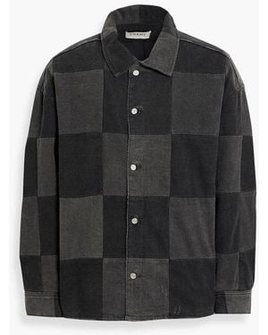 FRAME Patchwork Denim Jacket - Black