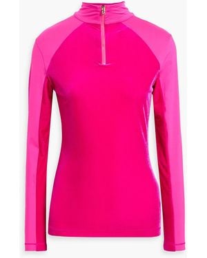 Bogner Milu Stretch-Jersey And Velvet Base Layer - Pink