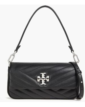 Tory Burch Quilted Leather Shoulder Bag - Black