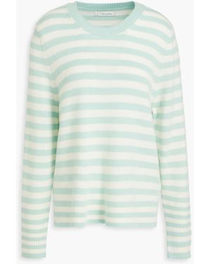 Chinti & Parker Striped Wool And Cashmere-blend Jumper - Green