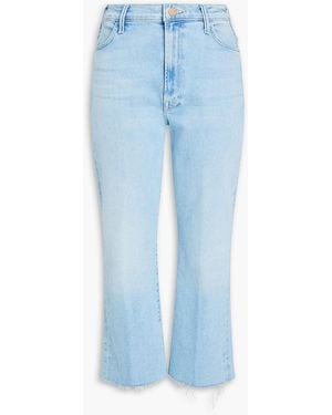 Mother Hustler High-Rise Kick-Flare Jeans - Blue