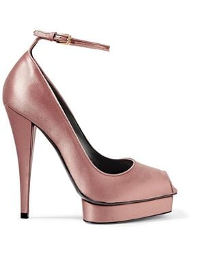 Tom Ford Satin Platform Pumps - Pink