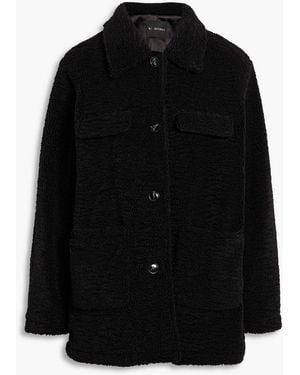 V BY MUUBAA Faux Shearling Coat - Black