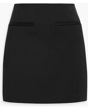 Veronica Beard Perry Twill Mini Skirt - Black