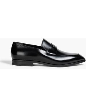 Bally Limao Glossed-Leather Penny Loafers - Black