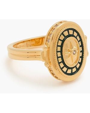 Zimmermann Gold-tone, Enamel And Crystal Ring - Metallic