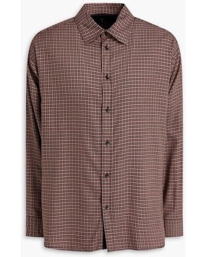 Rag & Bone Matthew Checked Cotton-blend Flannel Shirt - Brown