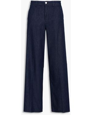 Theory High-Rise Wide-Leg Jeans - Blue