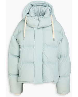 Ami Paris Quilted Shell Down Jacket - Blue