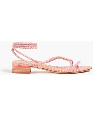 Alexandre Birman Donna Braided Leather Sandals - Pink