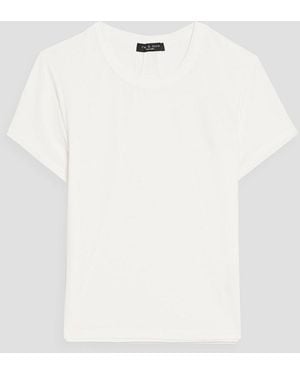 Rag & Bone Luca Stretch-Modal Jersey T-Shirt - White