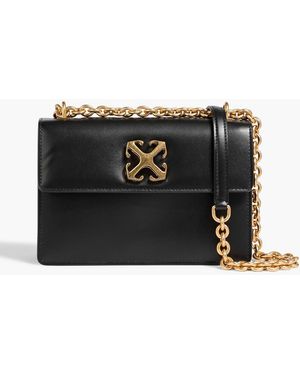 Off-White c/o Virgil Abloh Jitney 2.0 Leather Shoulder Bag - Black