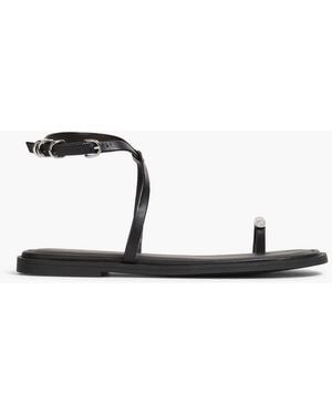 Rag & Bone Geo Embellished Leather Sandals - Black