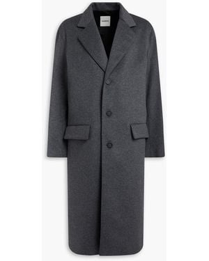 Sandro Wool And Cashmere-Blend Felt Coat - Black