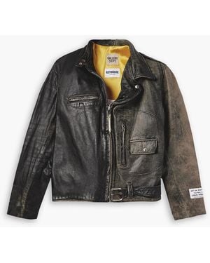 GALLERY DEPT. Lederjacke in distressed-optik - Schwarz
