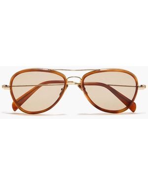 TOTEME Aviator-Style Actetate Sunglasses - Brown