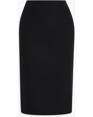 Thom Browne Cashmere Midi Skirt - Black