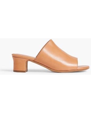 Mansur Gavriel Leather Mules - Pink