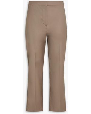 Loulou de Saison Sofe Cropped Wool-Twill Slim-Leg Trousers - Natural