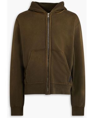 Sandro French Cotton-Terry Hoodie - Green