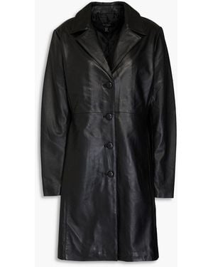 Muubaa Leather Coat - Black