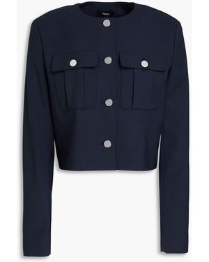 Theory Wool-blend Jacket - Blue