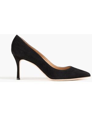 Sergio Rossi New Secret 75 Suede Pumps - Black