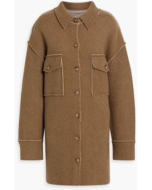 Stella McCartney Wool-Blend Shirt Jacket - Brown