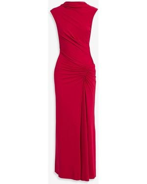 Jonathan Simkhai Acacia Draped Jersey Midi Dress - Red