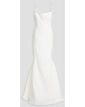Alex Perry Eliza Satin-crepe Gown - White