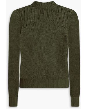 Jil Sander Cotton-Blend Jumper - Green