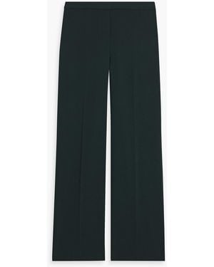 Theory Crepe Wide-Leg Pants - Green