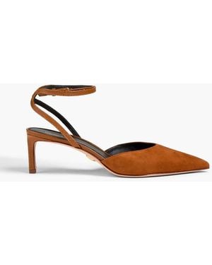 Veronica Beard Colette Suede Pumps - White