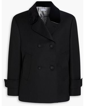 Thom Browne Double-Breasted Wool-Twill Blazer - Black