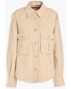 Zimmermann Donegal Cotton And Silk-Blend Shirt Jacket - Natural