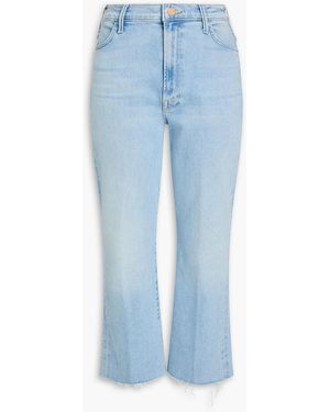 Mother Hustler High-Rise Kick-Flare Jeans - Blue